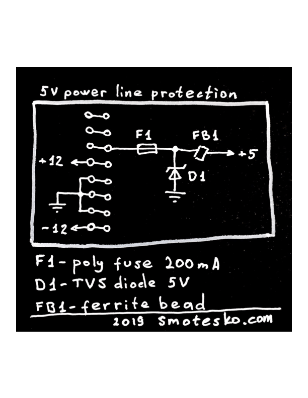 +5V adapter schematic